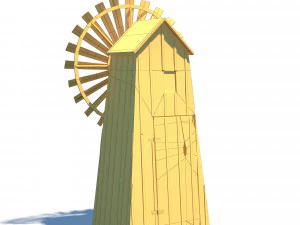 windmill - slav architecture 3D Model