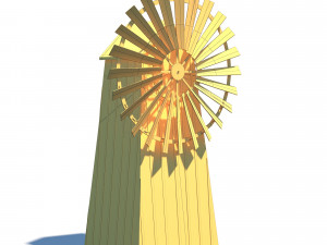 windmill - slav architecture 3D 模型