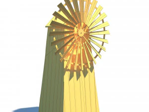windmill - slav architecture 3D Model