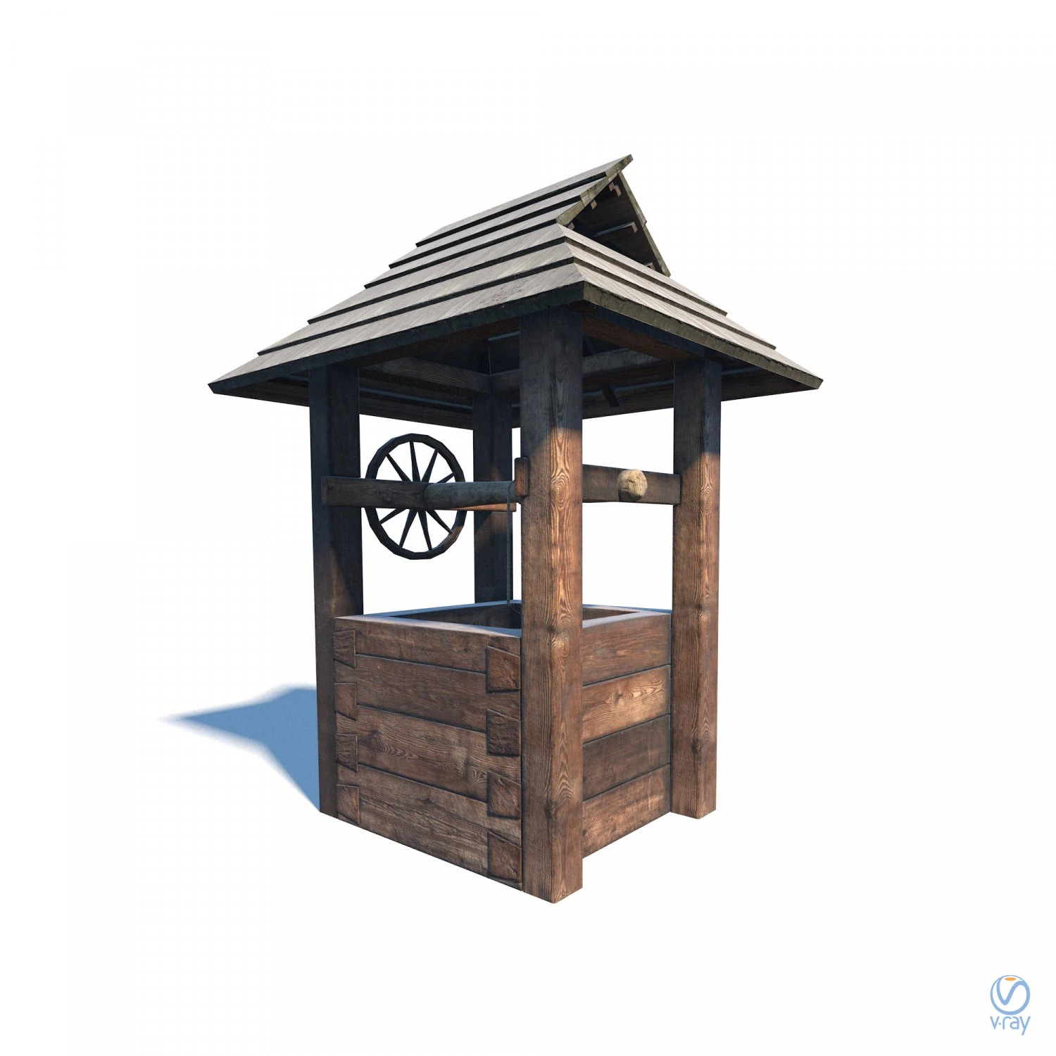 well - slav architecture 3D Model .c4d .max .obj .3ds .fbx .stl .blend 