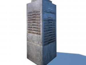 travel sign monument Modèle 3D