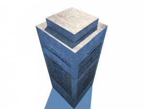travel sign monument Modèle 3D