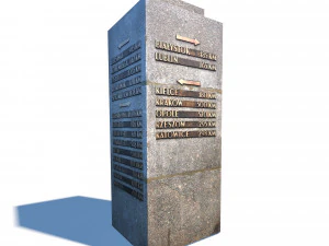 travel sign monument 3D Model