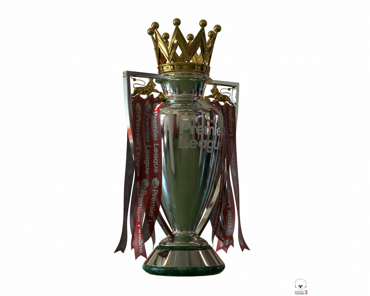 english premier league trophy pbr 3D Model .c4d .max .obj .3ds .fbx .stl .blend 