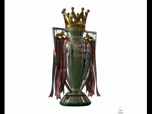 Трофей английской премьер-лиги PBR 3D Модель