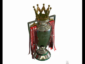 english premier league trophy pbr 3D Model