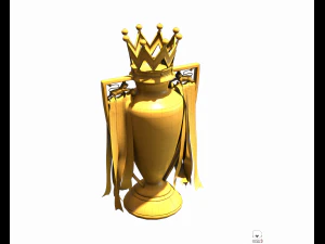 english premier league trophy pbr 3D Model