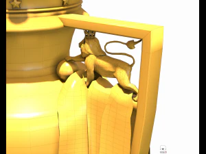 english premier league trophy pbr 3D Model