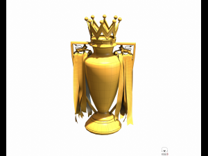 english premier league trophy pbr 3Dモデル