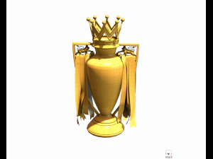 english premier league trophy pbr 3D Model