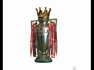 english premier league trophy pbr 3D Model