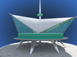 futuristic architecture skyscraper 01 Model 3D