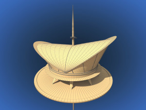 futuristic architecture skyscraper 01 Model 3D