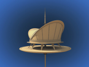 futuristic architecture skyscraper 01 Model 3D