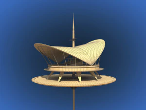 futuristic architecture skyscraper 01 3D Model