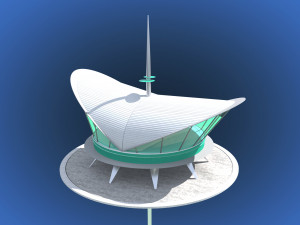futuristic architecture skyscraper 01 Model 3D