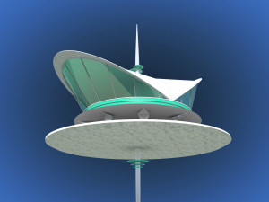 futuristic architecture skyscraper 01 Model 3D