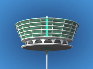 futuristic architecture skyscraper 02 3D Model