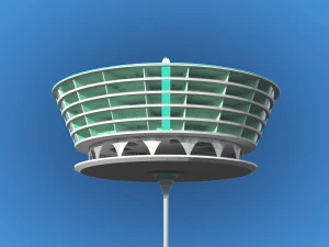 futuristic architecture skyscraper 02 3D Model