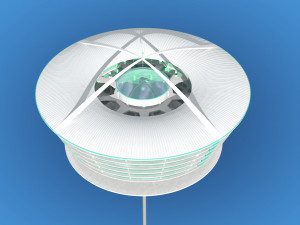 futuristic architecture skyscraper 02 3D Model