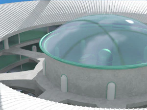 futuristic architecture skyscraper 02 3D Model