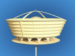 futuristic architecture skyscraper 02 3D Model