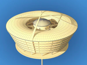 futuristic architecture skyscraper 02 3D Model