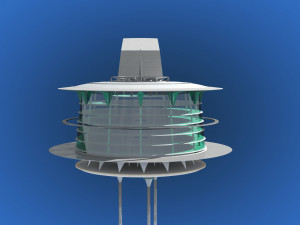 futuristic architecture skyscraper 03 3D Model