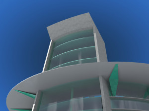 futuristic architecture skyscraper 03 3D मॉडल