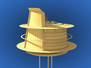 futuristic architecture skyscraper 03 3D मॉडल