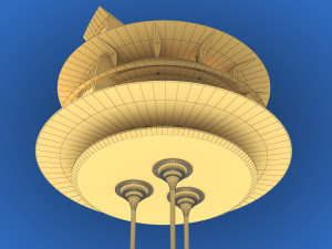 futuristic architecture skyscraper 03 3D मॉडल