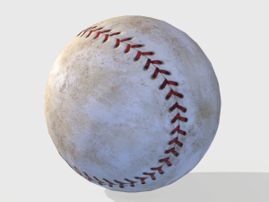 old baseball pbr 3D Model