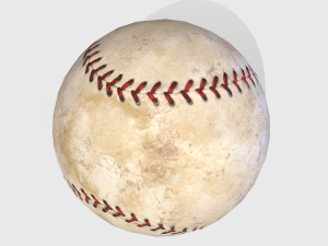 old baseball pbr 3D Model