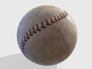 old baseball pbr 3D Model