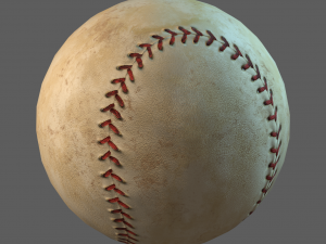 old baseball pbr 3D Model