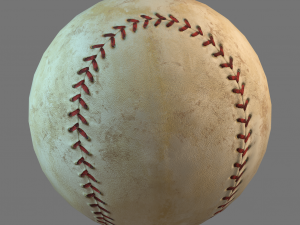 old baseball pbr 3D Model