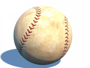old baseball pbr 3D Model