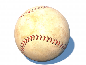 old baseball pbr 3D Model