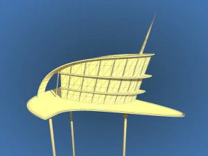 futuristic architecture skyscraper 04 3D Model