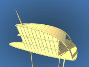 futuristic architecture skyscraper 04 3D Model