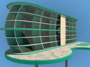 futuristic architecture skyscraper 05 Modèle 3D