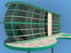futuristic architecture skyscraper 05 3D Model