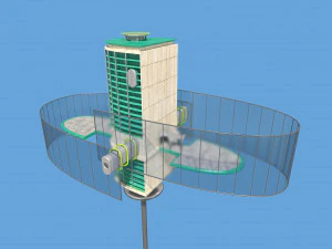 futuristic architecture skyscraper 06 3D Model