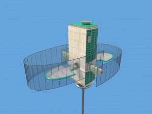 futuristic architecture skyscraper 06 3D Model