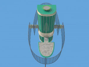 futuristic architecture skyscraper 06 3D Model