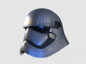 phasma helmet pbr low poly 3D Model