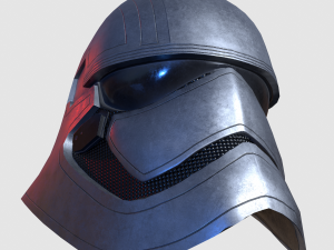 phasma helmet pbr low poly 3D Model