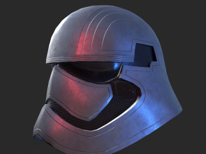 phasma helmet pbr low poly 3D Model