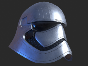 phasma helmet pbr low poly 3D Model