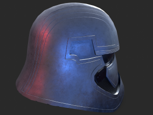 phasma helmet pbr low poly 3D Model